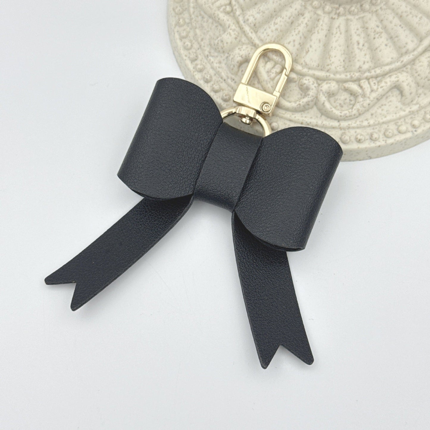 PU Leather Bowknot Keychain Bag Charm