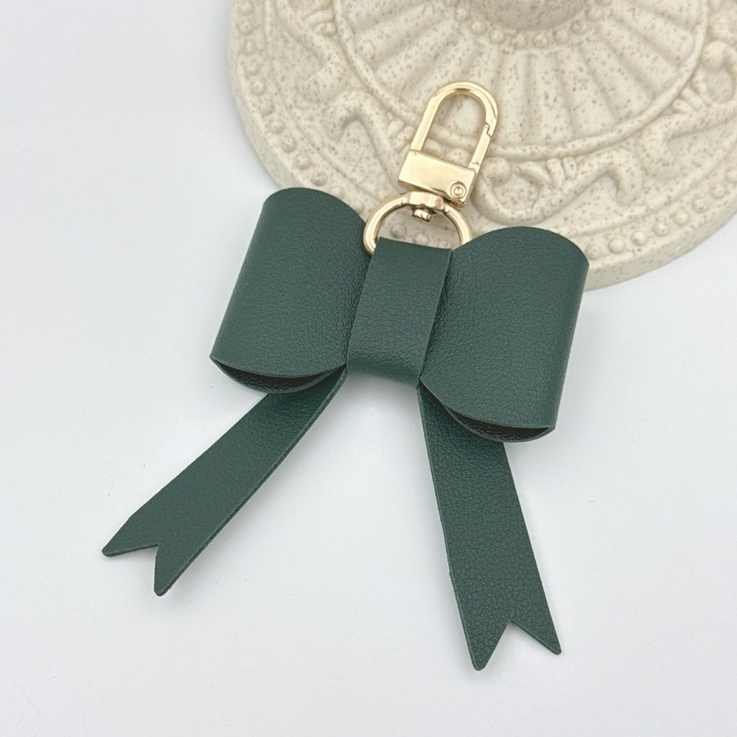 PU Leather Bowknot Keychain Bag Charm