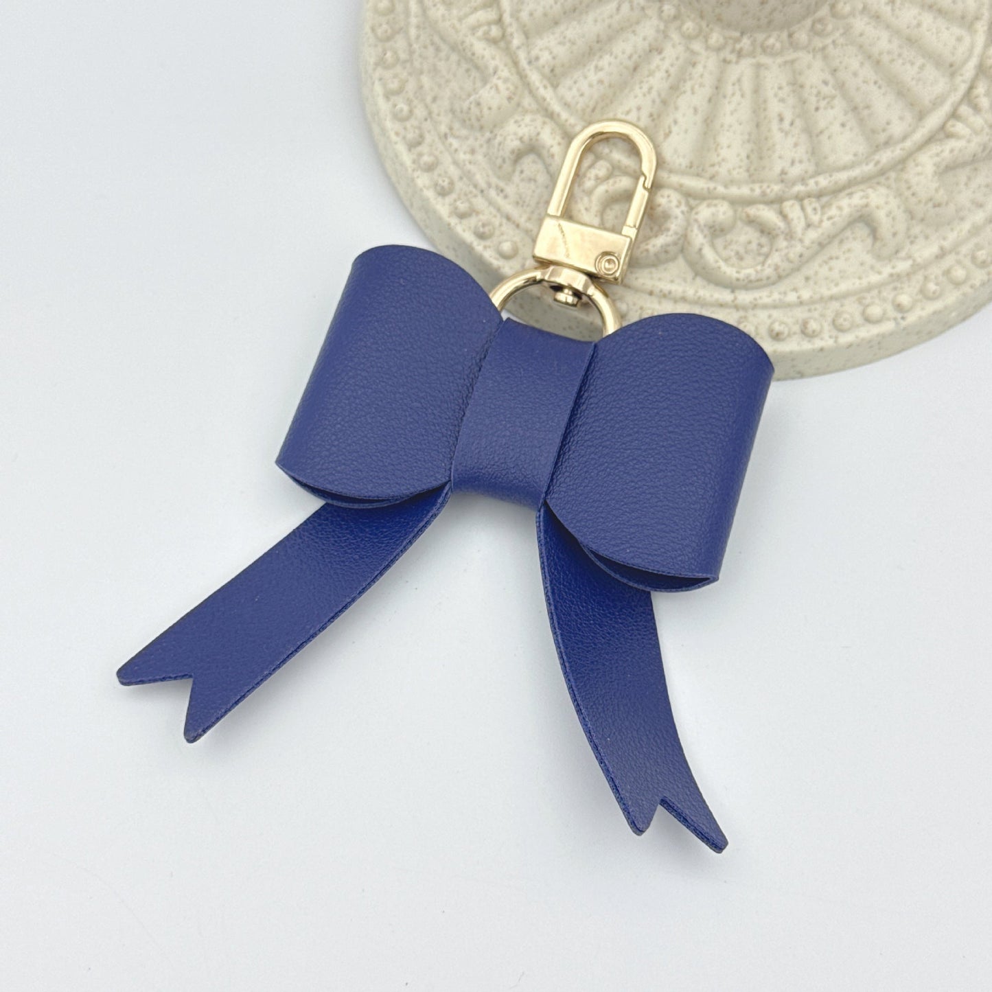 PU Leather Bowknot Keychain Bag Charm